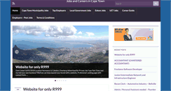 Desktop Screenshot of cityofcapetownvacancies.com